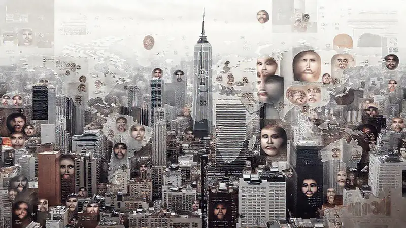 Ciudad abstracta analítica, datos globales y diversos