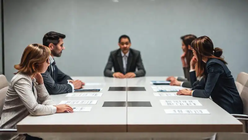 Negociación tensa en entorno profesional