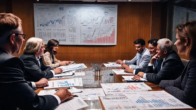 El consejo corporativo planifica el futuro